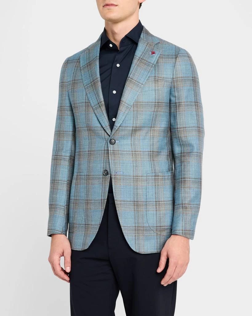 Isaia Men's Wool-Blend Plaid Sport Coat 4