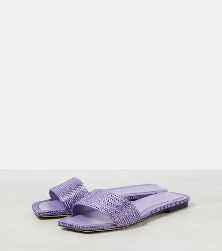 Jimmy Choo Clovis embellished satin mules 5