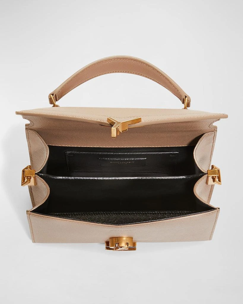 Yves Saint Laurent Cassandra Mini YSL Top Handle Crossbody Bag in Grained Leather 5