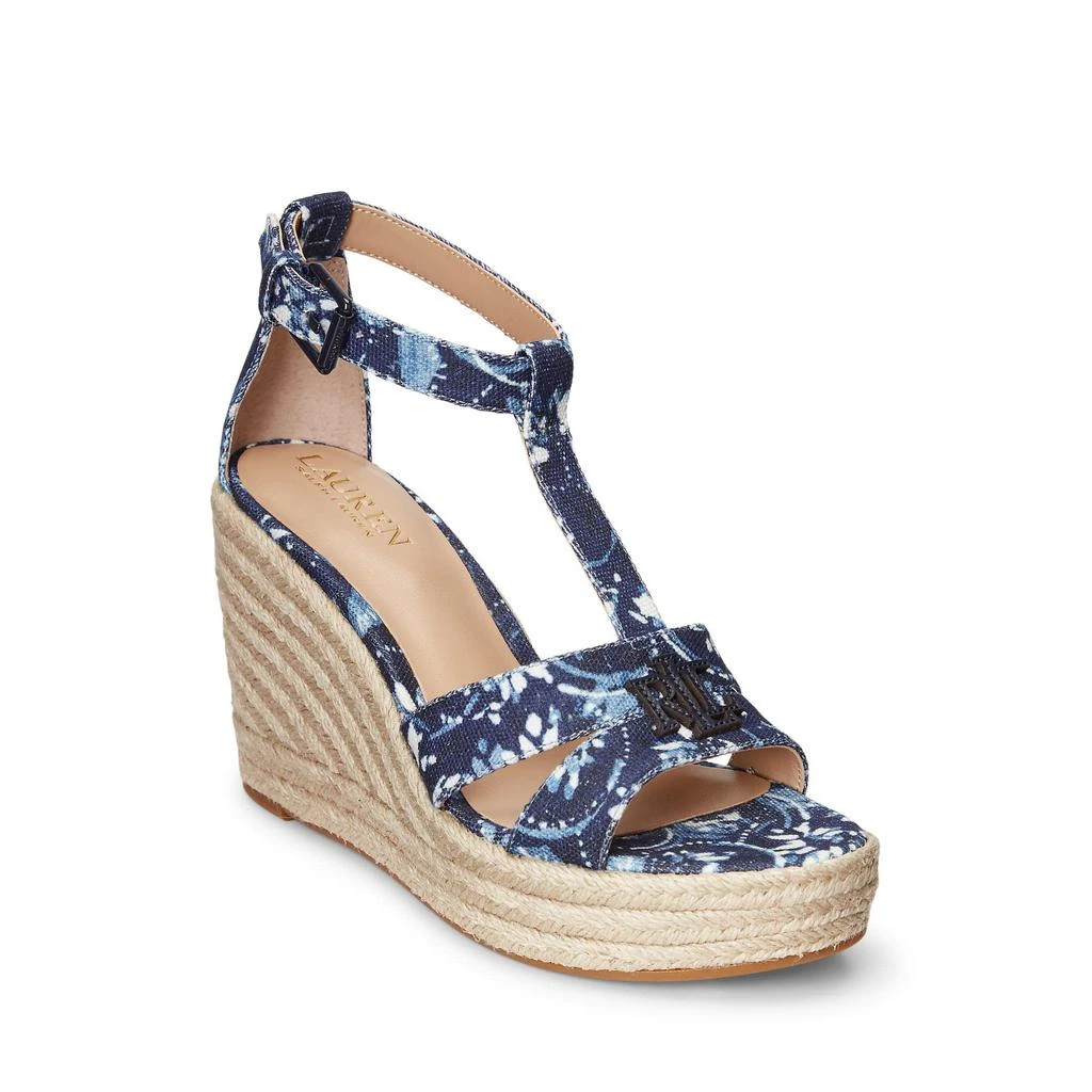 Ralph Lauren Hale Floral Espadrille Wedge 1