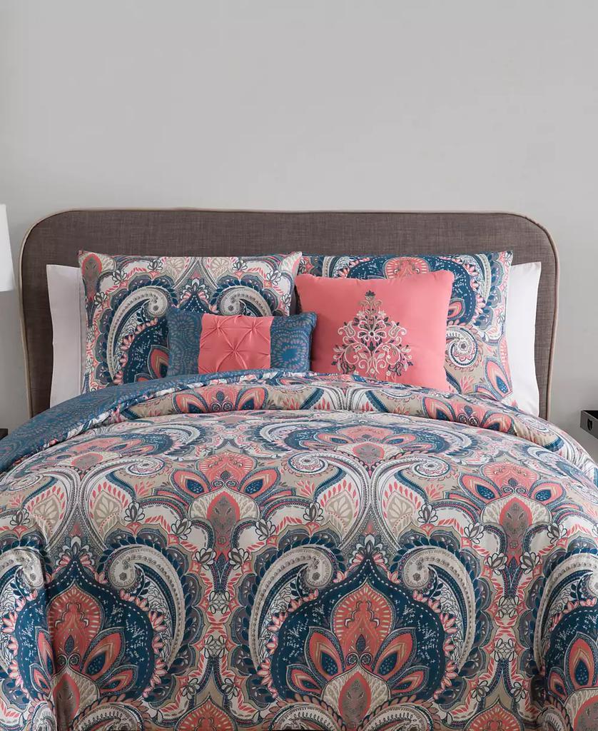 VCNY Home Casa Real Damask Reversible 5-Pc. Comforter Set