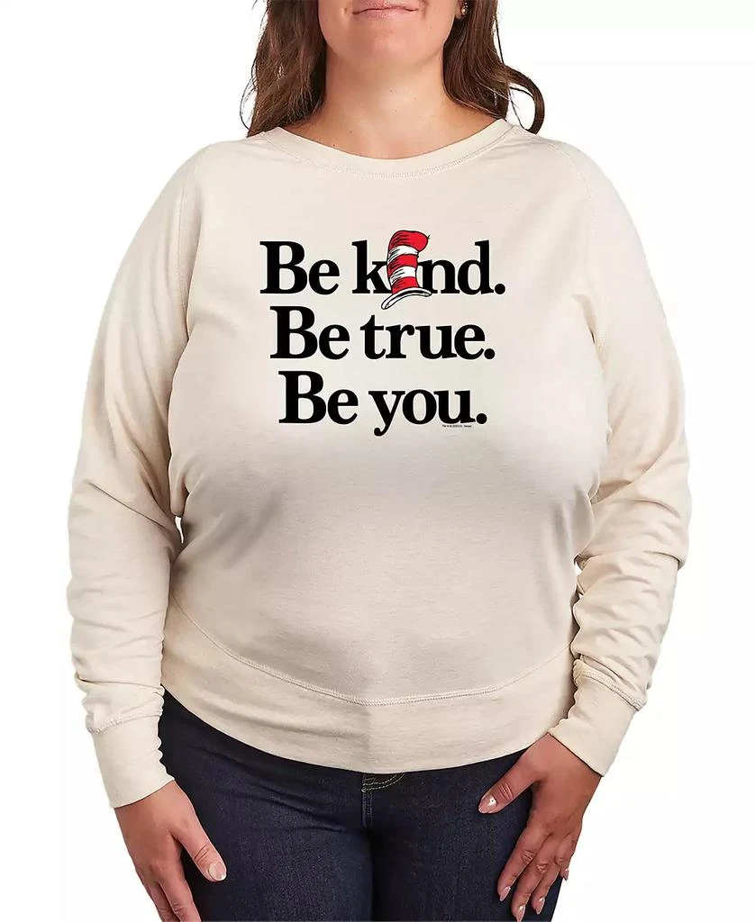Hybrid Apparel Plus Size Cat In The Hat Printed Crewneck T-Shirt