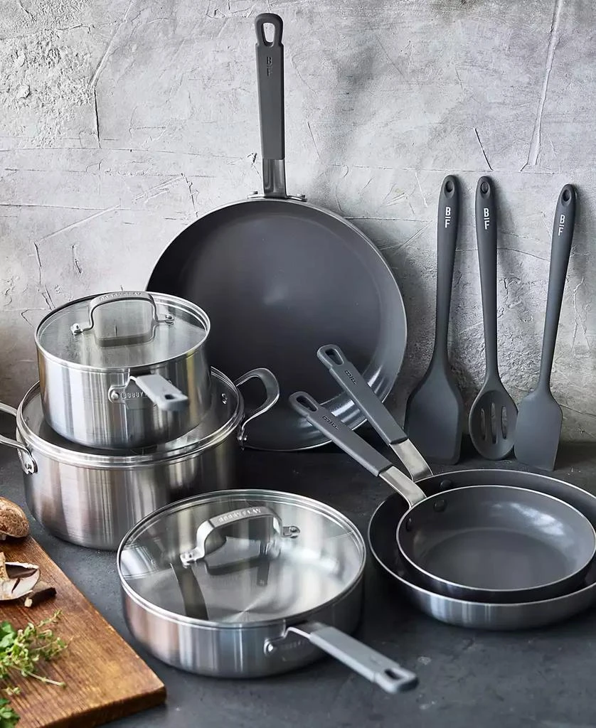 Greenpan X Bobby Flay Stainless Steel Uncoated Nonstick 12-Piece Cookware Set 2