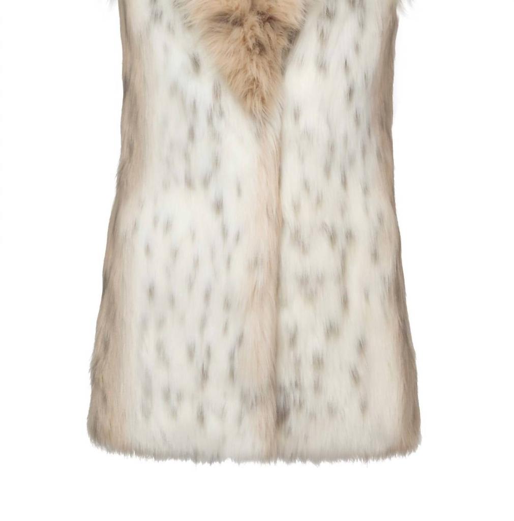 Unreal Fur Rubicon Vest In Snow Leopard