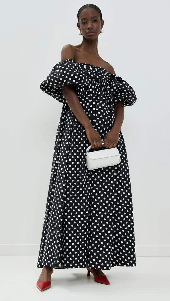 CAROLINE CONSTAS Emilia Ruched Empire Maxi Dress 2