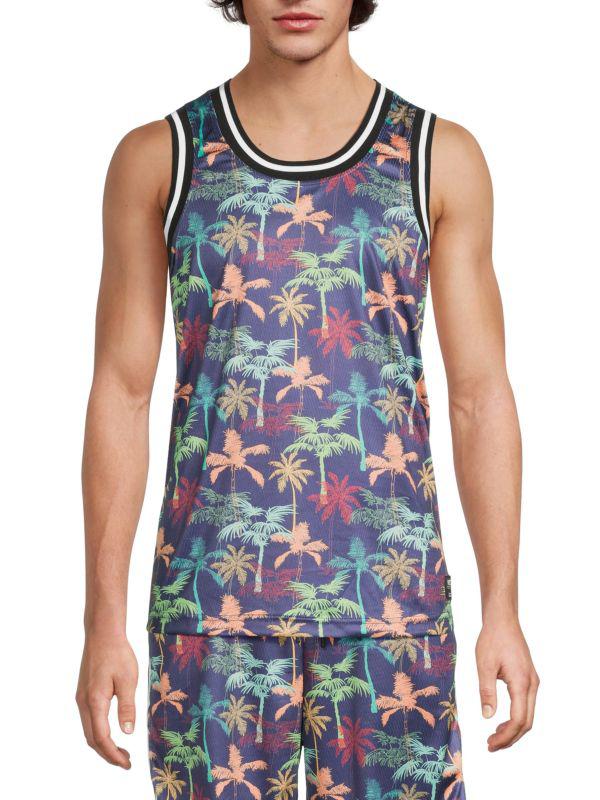 WeSC ​Palm Tree Mesh Basketball Tank