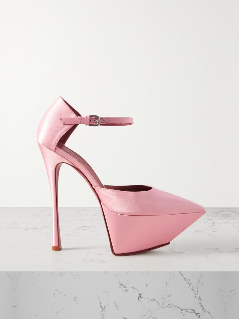 サンダル・ミュール AMINA MUADDI Grape leather Charlotte pumps Amina Muaddi Grape Leather Charlotte Pump – LOZURI®