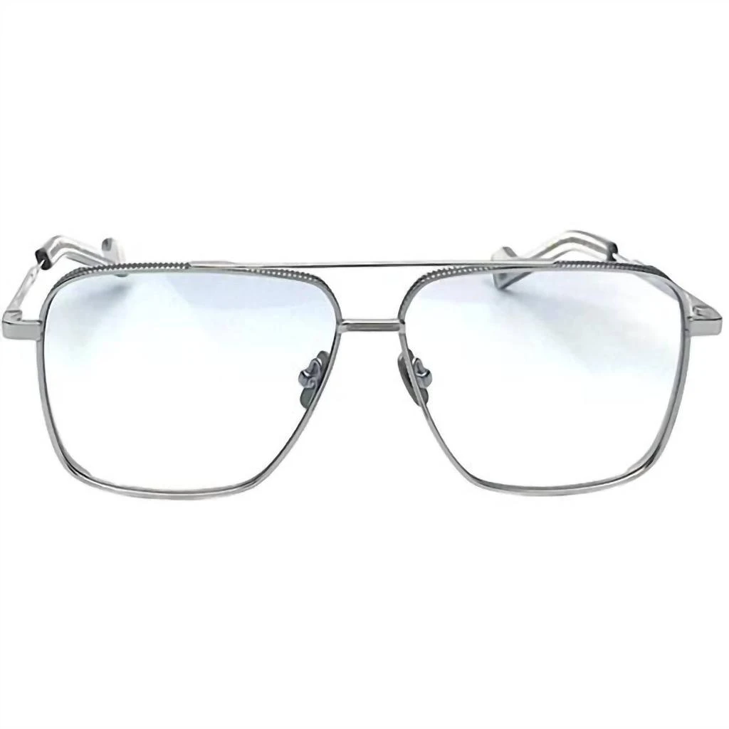 Entourage of 7 Unisex Kerbs One Aviator Eyeglasses In Silver Navy 2