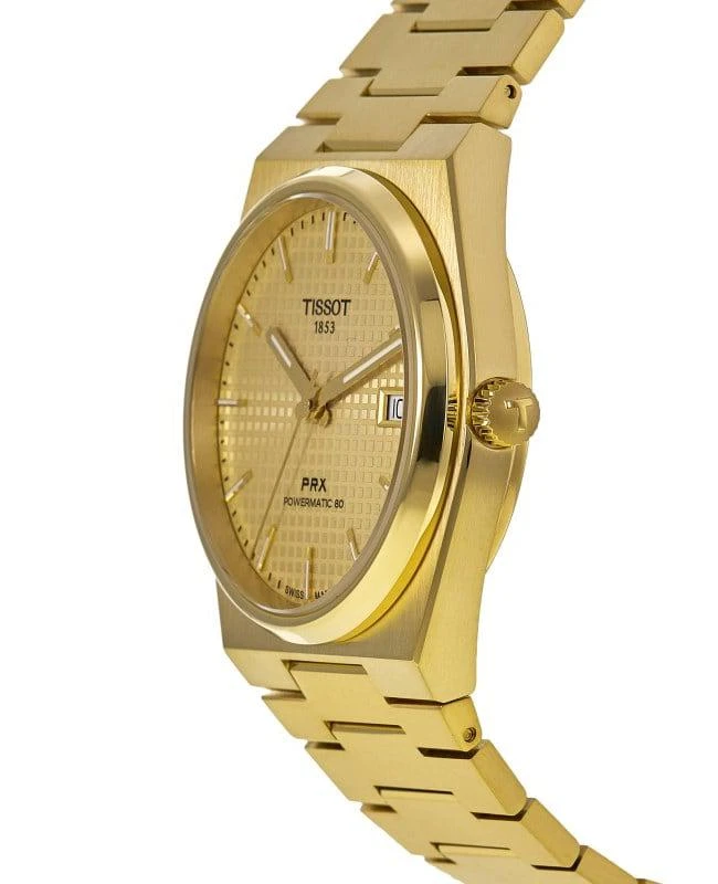 Tissot Tissot PRX Powermatic 80 Automatic Champagne Dial Yellow Gold PVD Steel Men's Watch T137.407.33.021.00 3