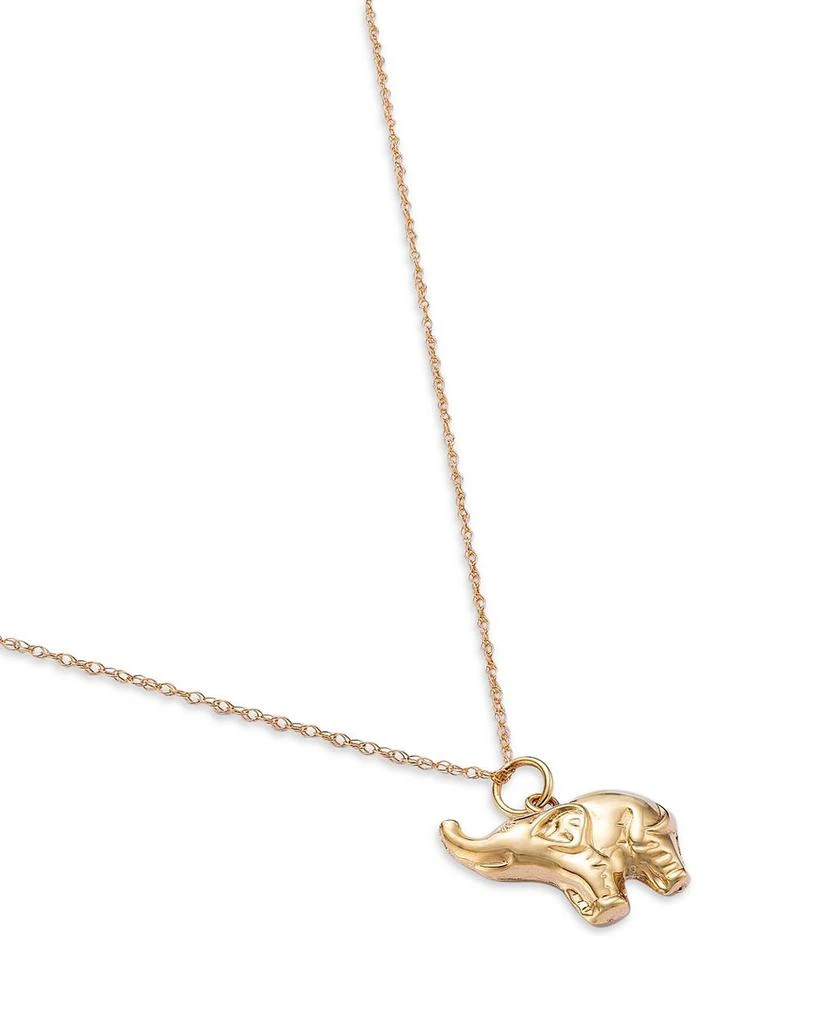 Bloomingdale's Baby Elephant Pendant Necklace in 14K Yellow Gold, 18" 3