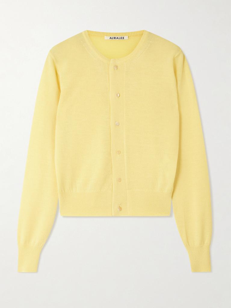 Shop Navy Product Dyed Wool Knit V-Neck Sweater on Sale at