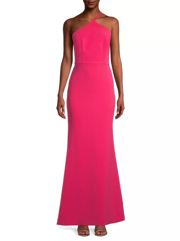 Liv Foster Twill Halter Mermaid Gown 3