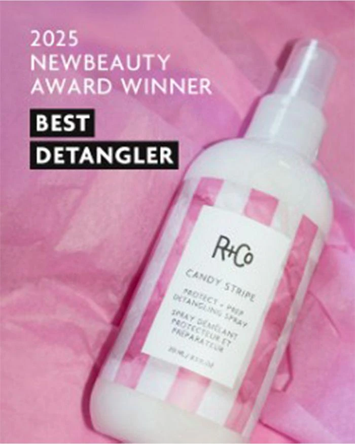 R+Co Candy Stripe Protect + Prep Detangling Spray 8.5 oz. 3