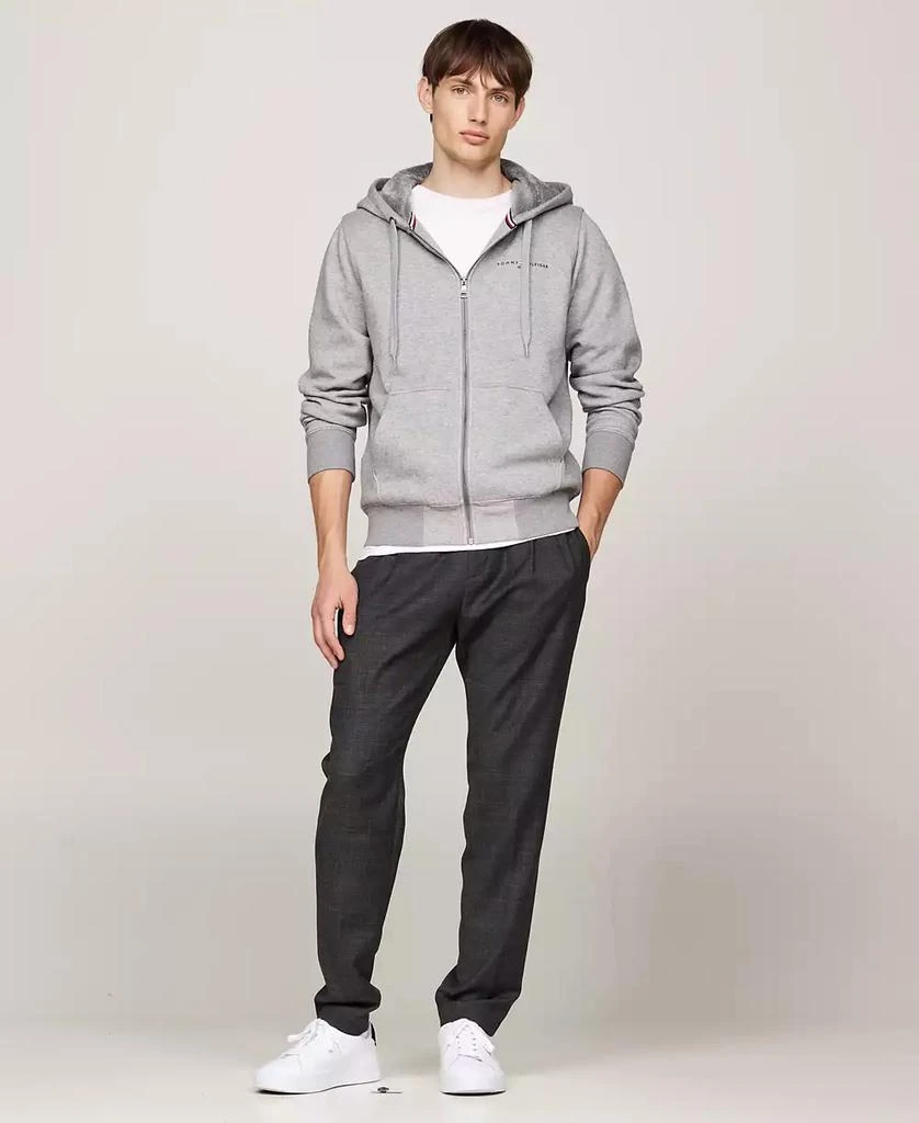 Tommy Hilfiger Men's Logo Fur-Lined Zip-Up Hoodie 4