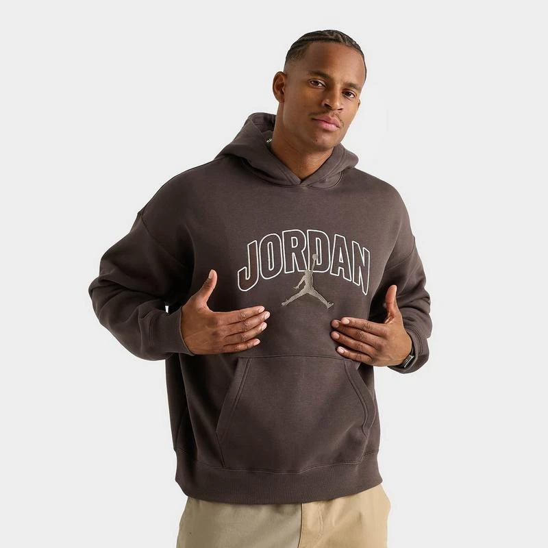 Jordan Men's Jordan Brooklyn Fleece Oversized Pullover Hoodie from Finish Line