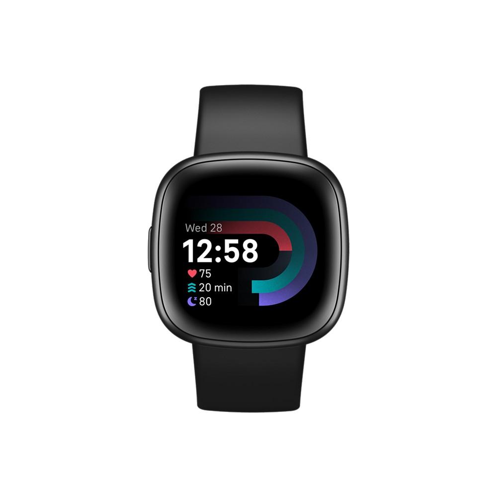 Fitbit Versa 4 Black Graphite Premium Smartwatch, 39mm