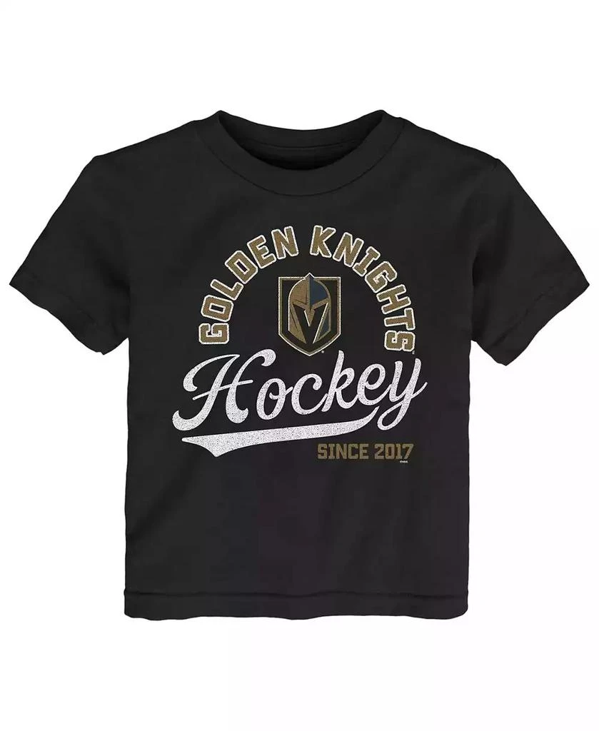Outerstuff Toddler Boys and Girls Black Vegas Golden Knights Take the Lead T-shirt 1