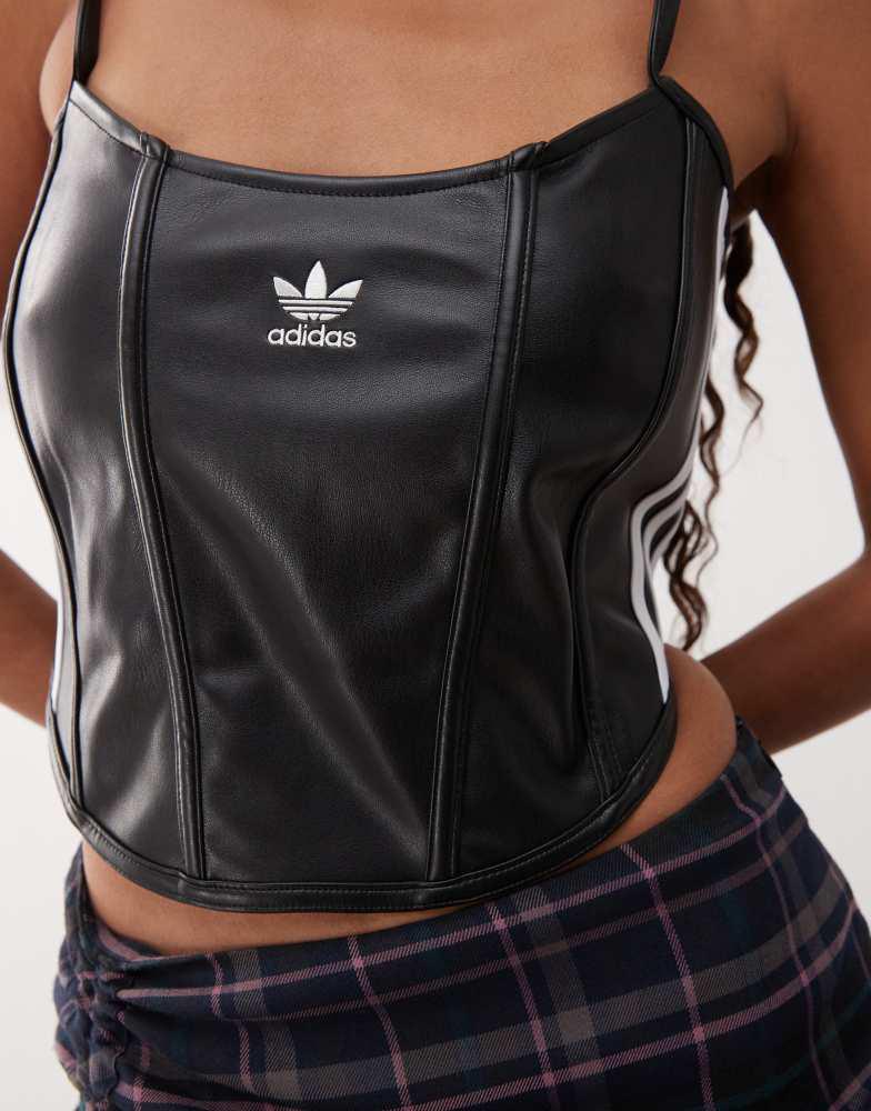 adidas Originals Firebird corset in black – On Sale Now with