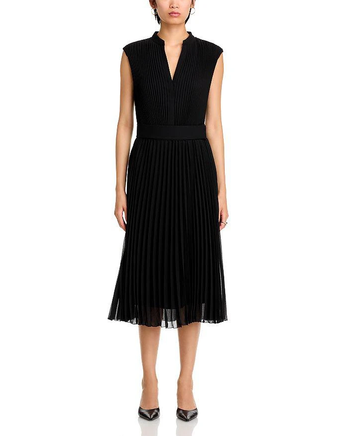 Hugo Boss Diloh2 Plissé Crepe Midi Dress 7