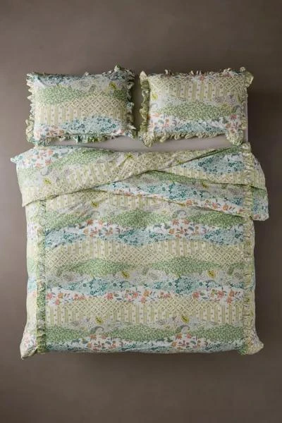 Urban Outfitters Josephine Ruffle Breezy Cotton Percale Duvet Cover 2