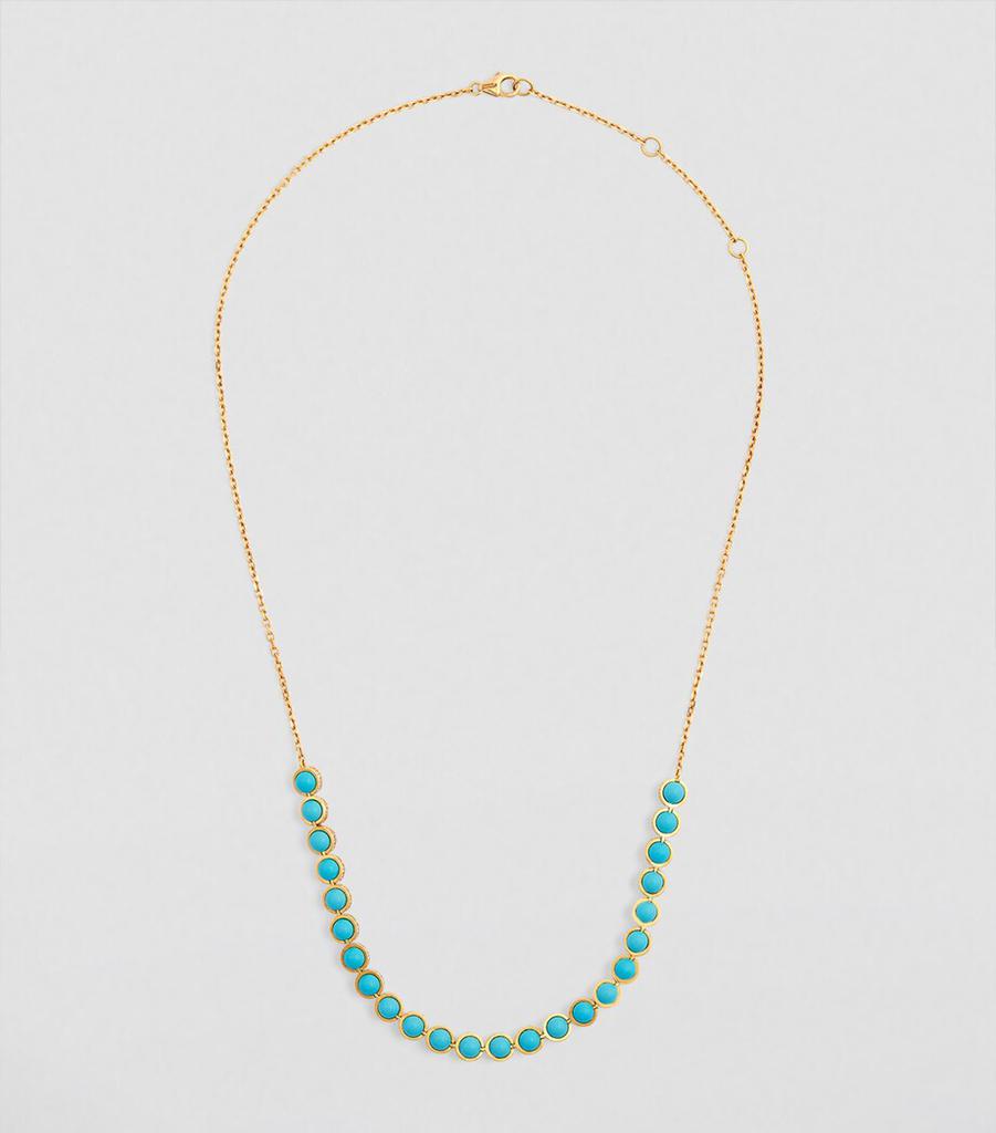 L'ATELIER NAWBAR Yellow Gold, Diamond and Enamel The Cobalt Necklace