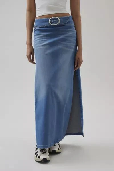 BDG BDG Missy Low-Rise Denim Maxi Skirt 4