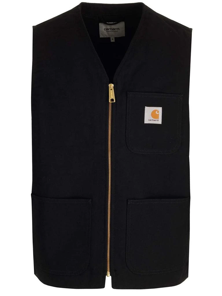 Carhartt WIP Carhartt WIP Logo Patch V-Neck Zipped Vest 1