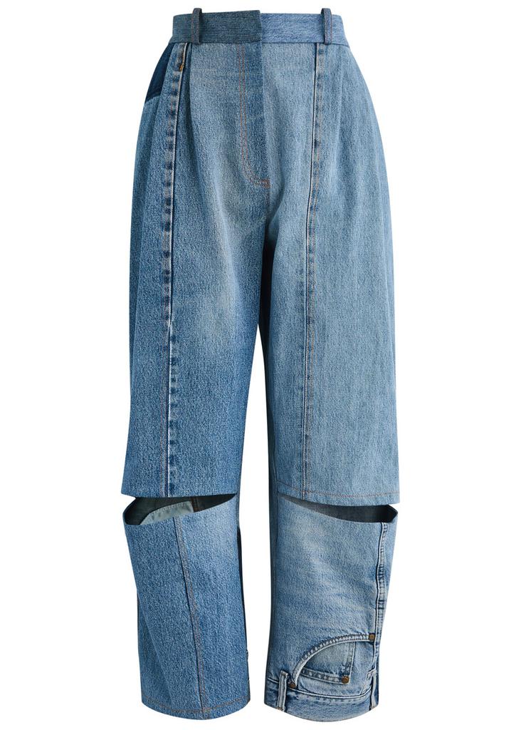 A.W.A.K.E MODE Cut-out straight-leg jeans