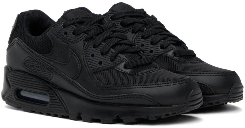 NIKE Black Air Max 90 Sneakers 4