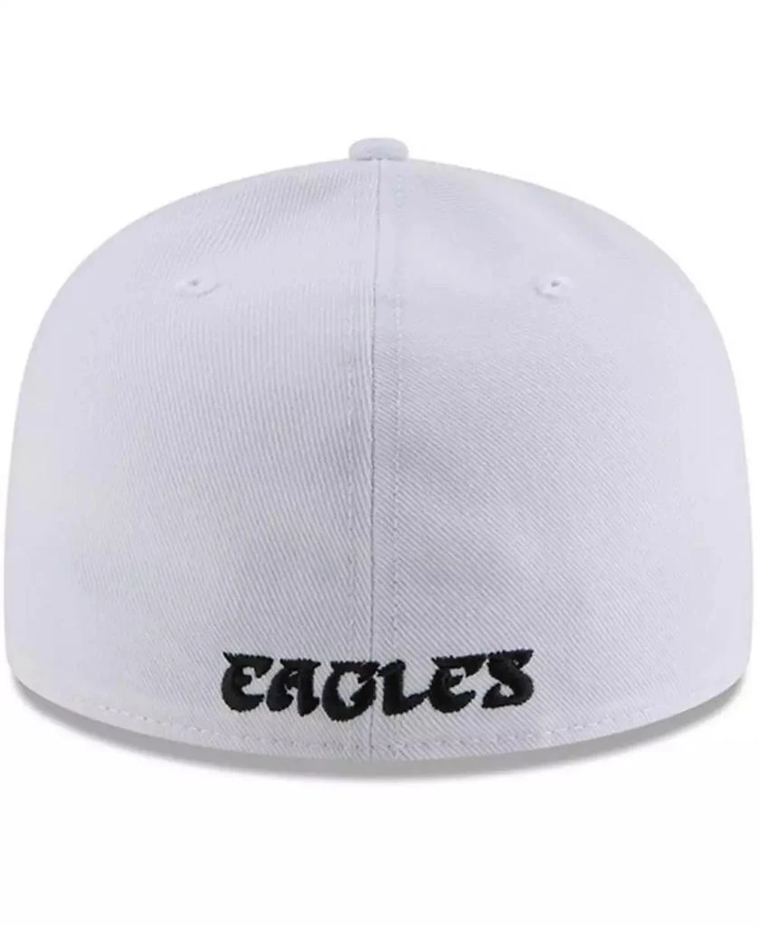 New Era Men's White Philadelphia Eagles Throwback Logo Omaha 59FIFTY Fitted Hat 3