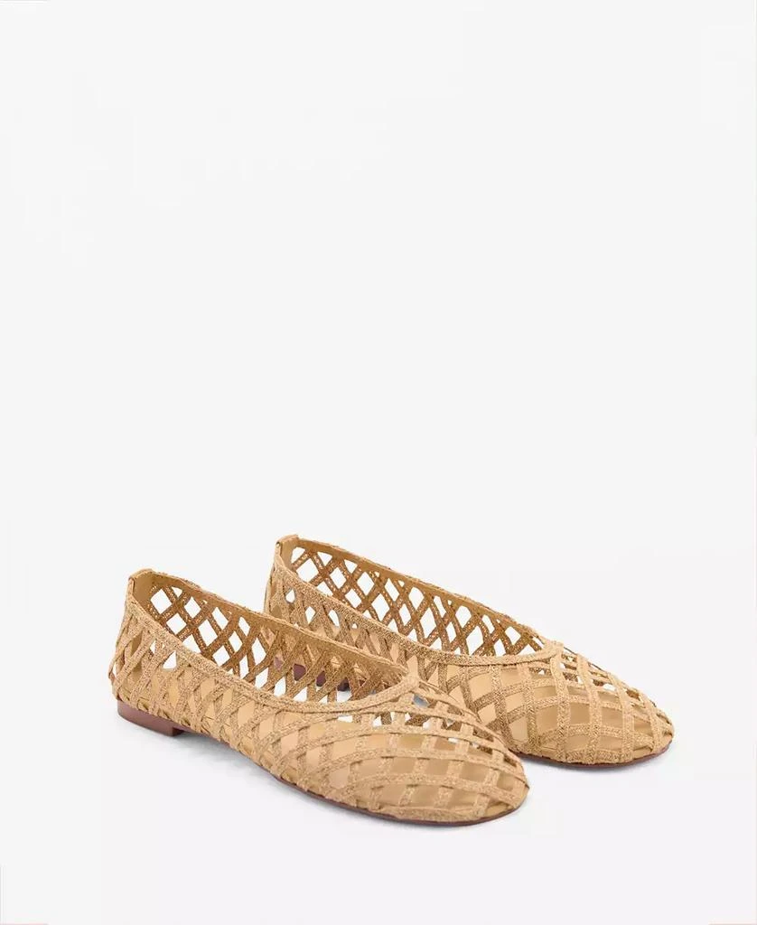 Mango Women's Natural Fiber Ballerinas Shoes 1