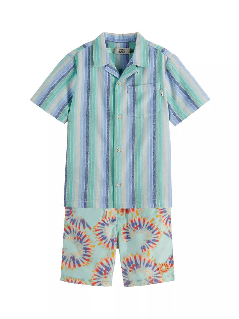 Scotch & Soda Little Boy's & Boy's Tie-Dye Print Swim Shorts