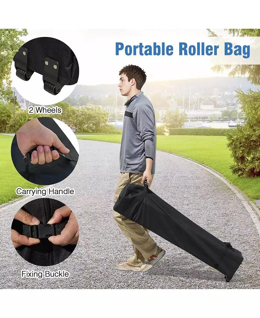 Mecale 10 X 10 FT Pop up Canopy Tent with 4 Removable Sidewall 8