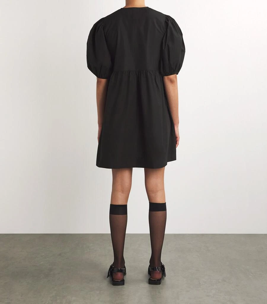 Ganni Cotton Tie-Front Dress 3