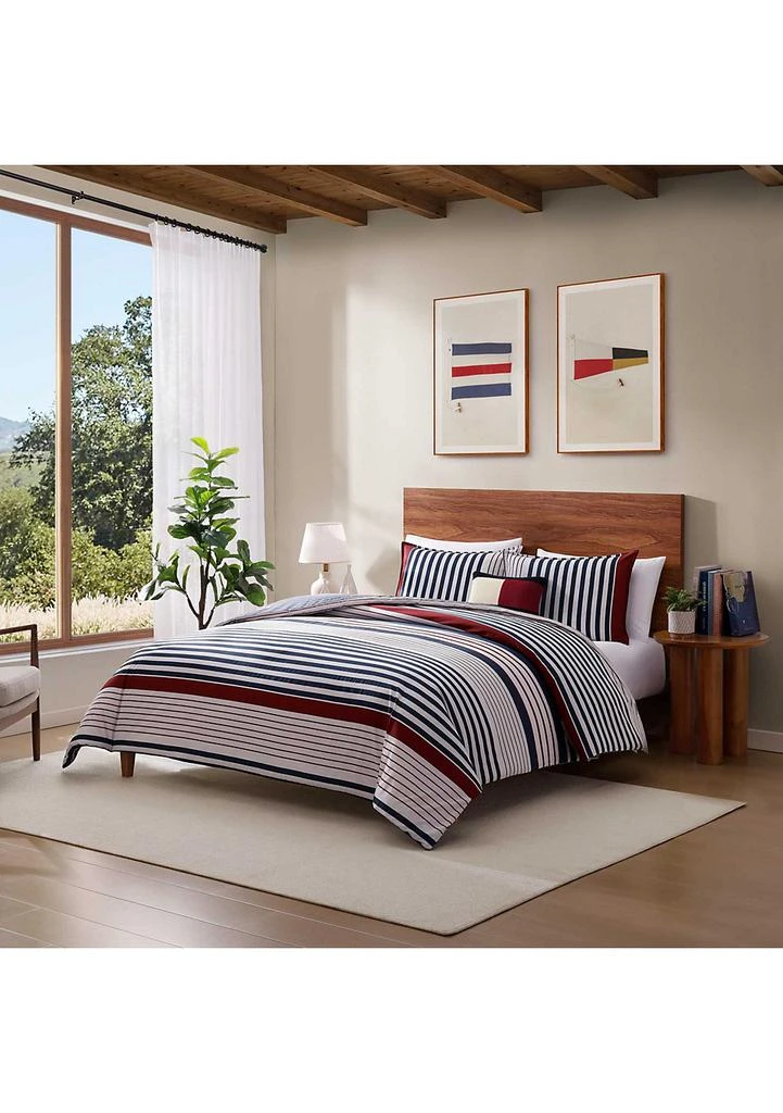 Tommy Hilfiger TH Rib Knit Flag Decorative Pillow