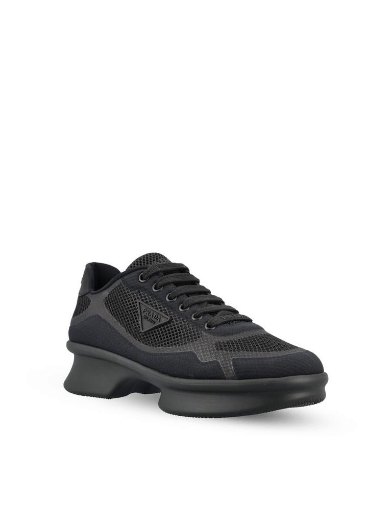 スニーカー PRADA MESH SNEAKERS Prada Re-Nylon and mesh fabric sneakers for Women - Grey in