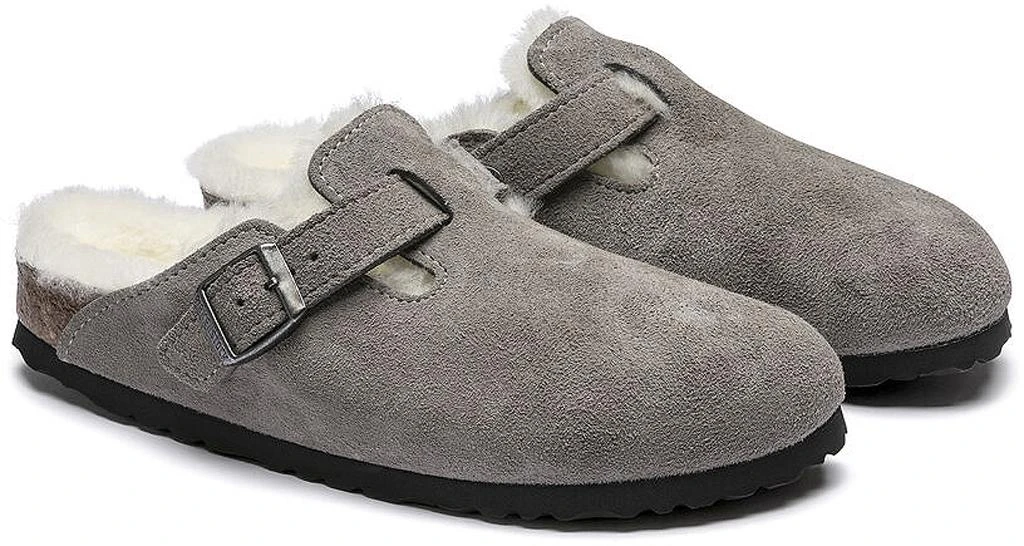 Birkenstock Boston Shearling Suede Leather Mules [Narrow] - Women's 5
