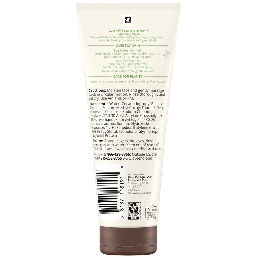 Aveeno Positively Radiant Brightening & Exfoliating Face Scrub 2