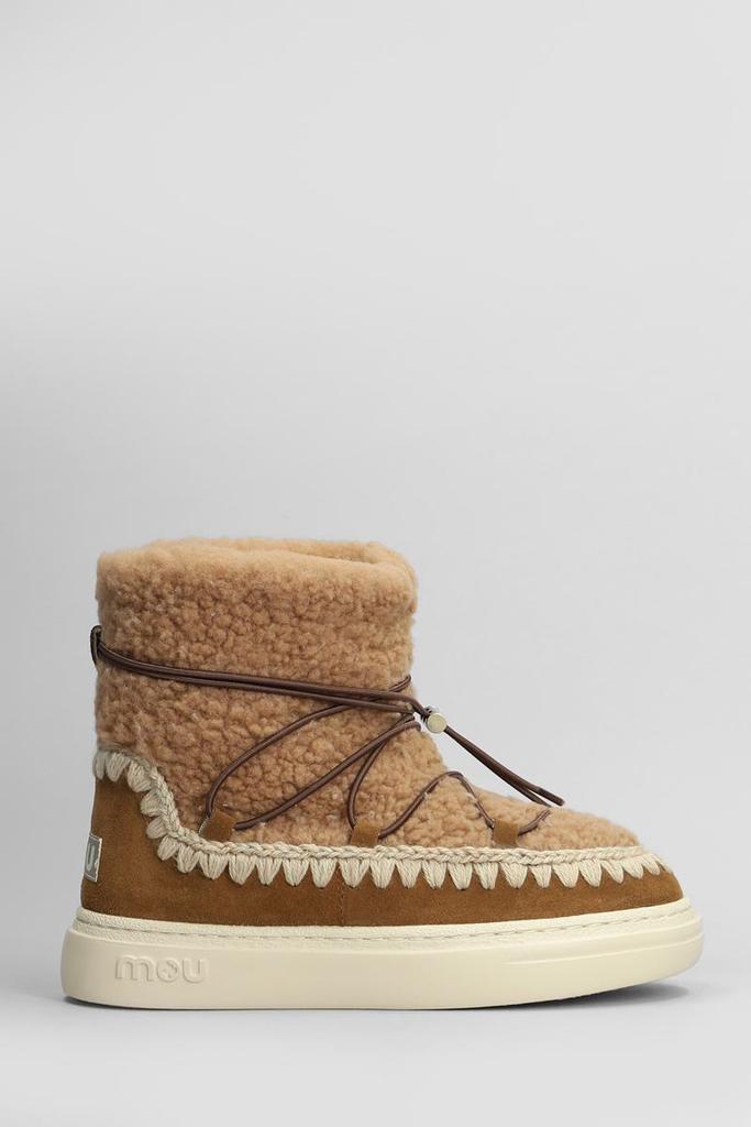 Mou Mou Eskimo Sneaker Scoub Low Heels Ankle Boots