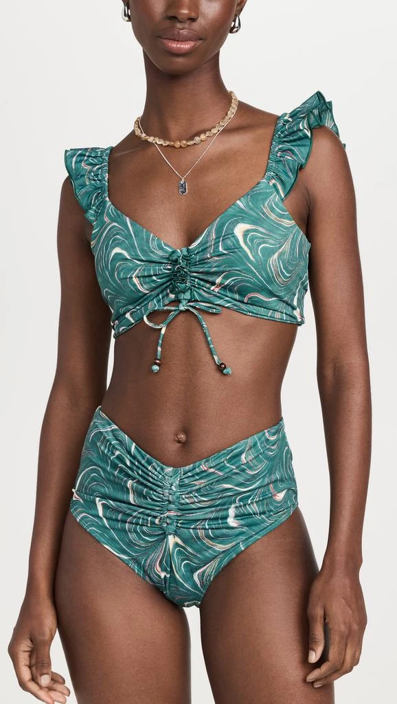 Sea Amara Marble Print Bikini Top 4