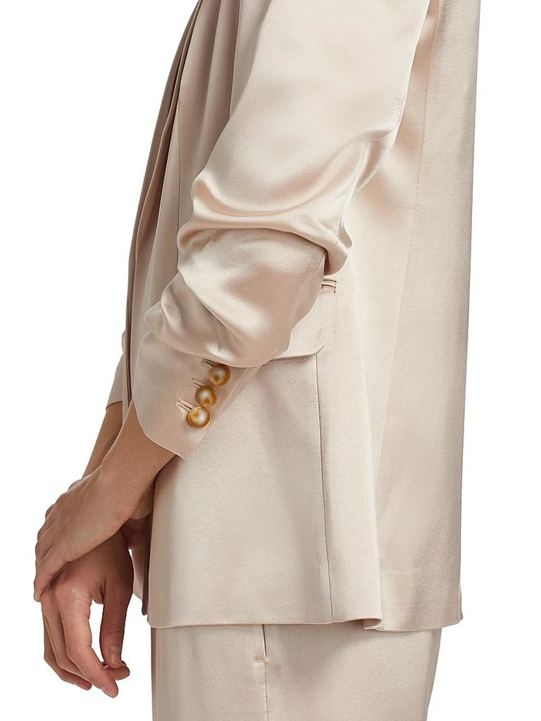 Tahari Ashlynn Satin Single-Breasted Blazer 6