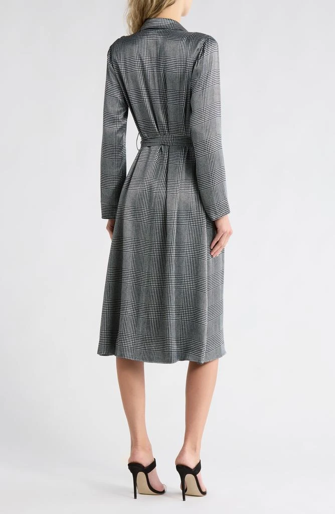 L
Agence Moda Glen Plaid Trench Coat 2