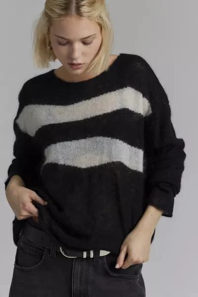 One Teaspoon One Teaspoon Vivianne Wide Neck Stripe Sweater 1