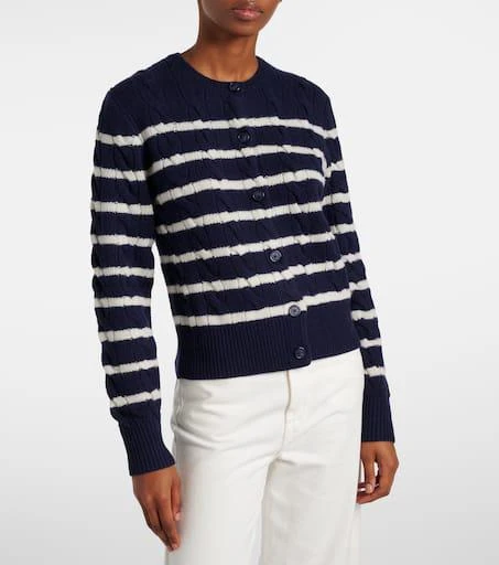 Ralph Lauren Striped wool and cashmere cardigan 5