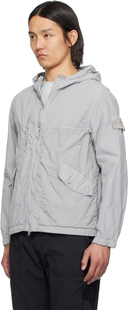 Stone Island Gray Nylon Smerigliato Ghost Jacket 4