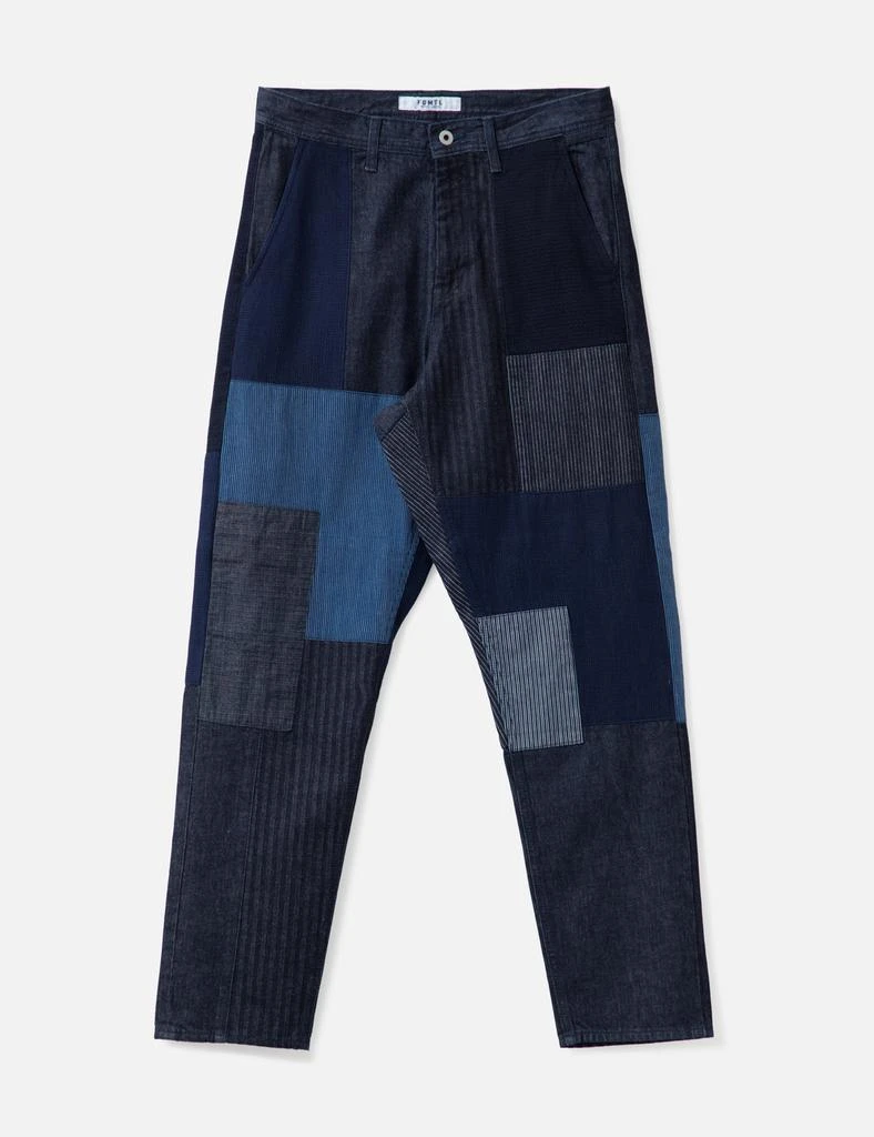 FDMTL PATCHWORK PANTS RINSE 1