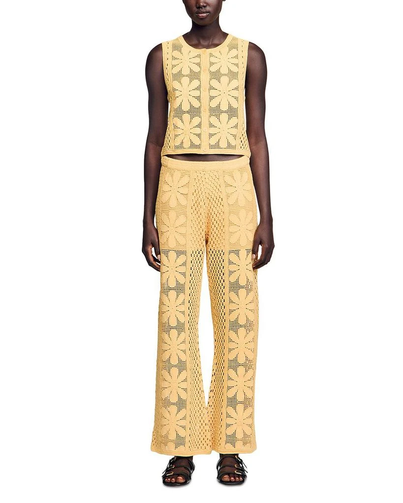 Sandro Crochet Pants 5
