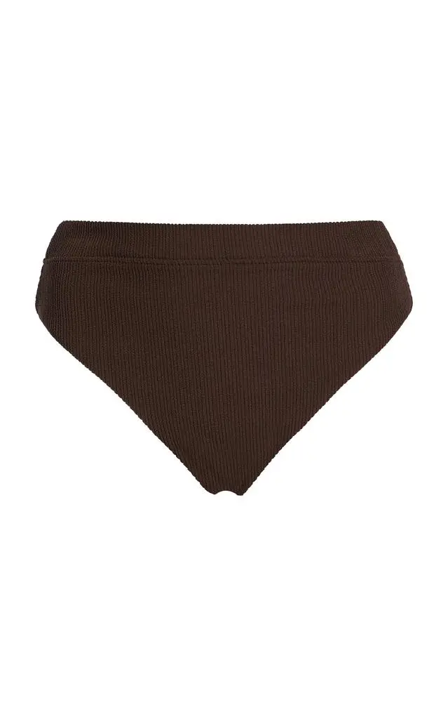 Zulu & Zephyr Zulu & Zephyr Textured High-Cut Bikini Brief - Moda Operandi