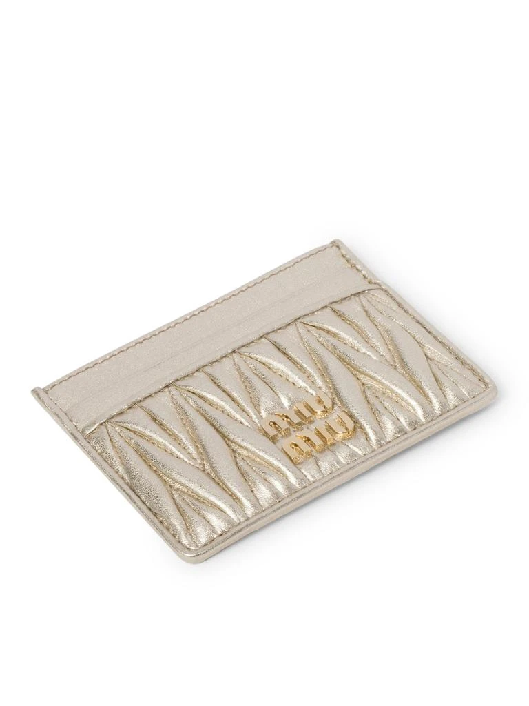 Miu Miu NAPPA MATELASSE CARD HOLDER` 3