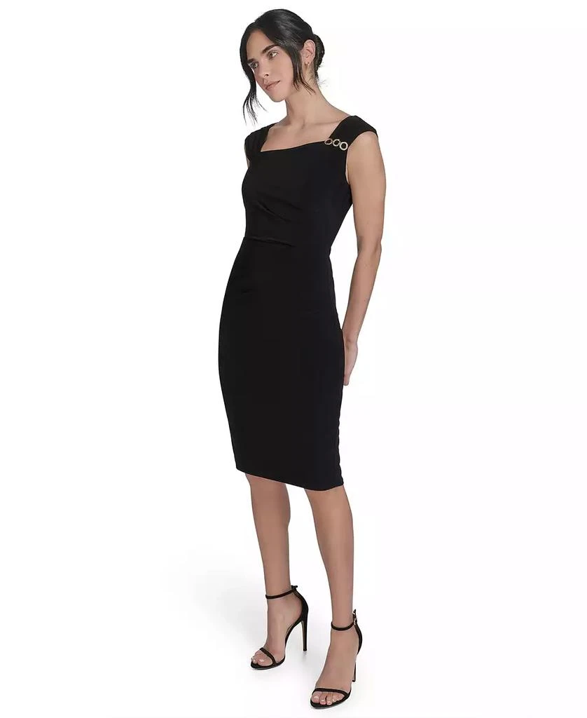 Jessica Howard Petite Sleeveless Asymmetric Sheath Dress 3
